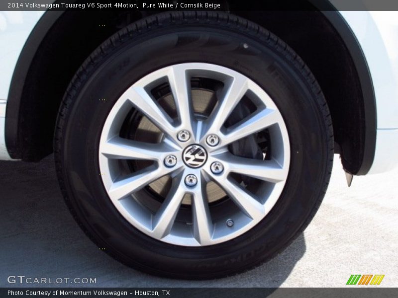 Pure White / Cornsilk Beige 2014 Volkswagen Touareg V6 Sport 4Motion