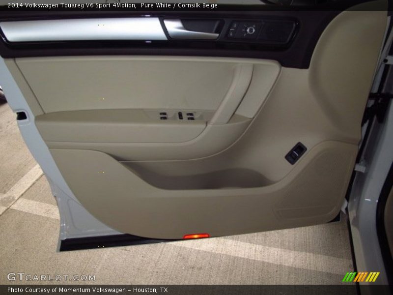 Pure White / Cornsilk Beige 2014 Volkswagen Touareg V6 Sport 4Motion