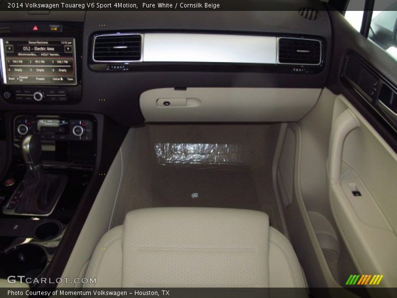 Pure White / Cornsilk Beige 2014 Volkswagen Touareg V6 Sport 4Motion