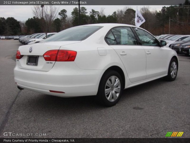 Candy White / Titan Black 2012 Volkswagen Jetta SE Sedan