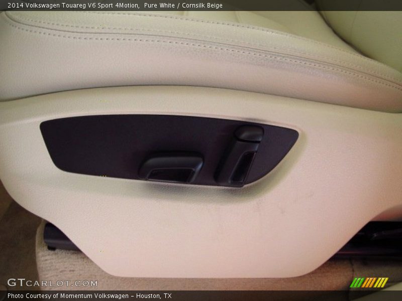 Pure White / Cornsilk Beige 2014 Volkswagen Touareg V6 Sport 4Motion