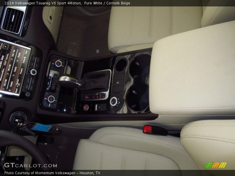 Pure White / Cornsilk Beige 2014 Volkswagen Touareg V6 Sport 4Motion