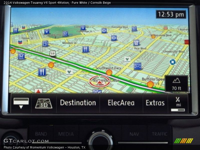 Pure White / Cornsilk Beige 2014 Volkswagen Touareg V6 Sport 4Motion
