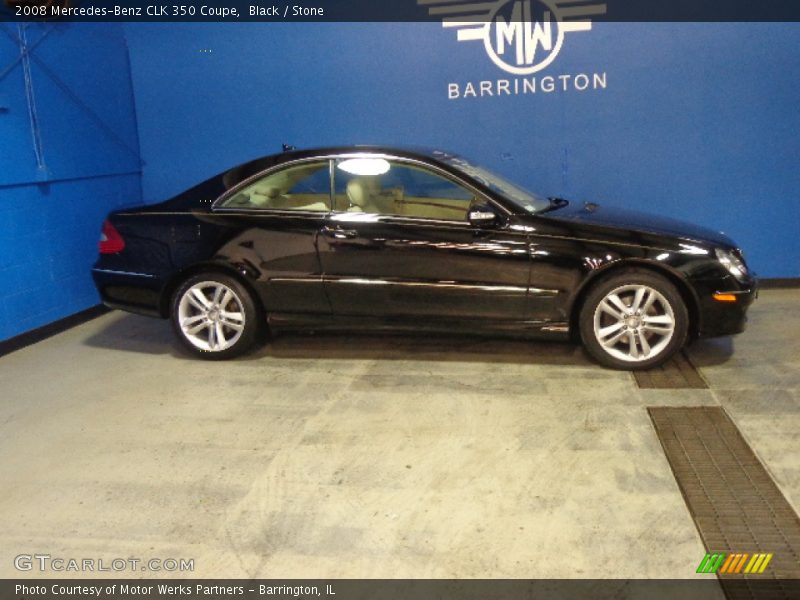 Black / Stone 2008 Mercedes-Benz CLK 350 Coupe