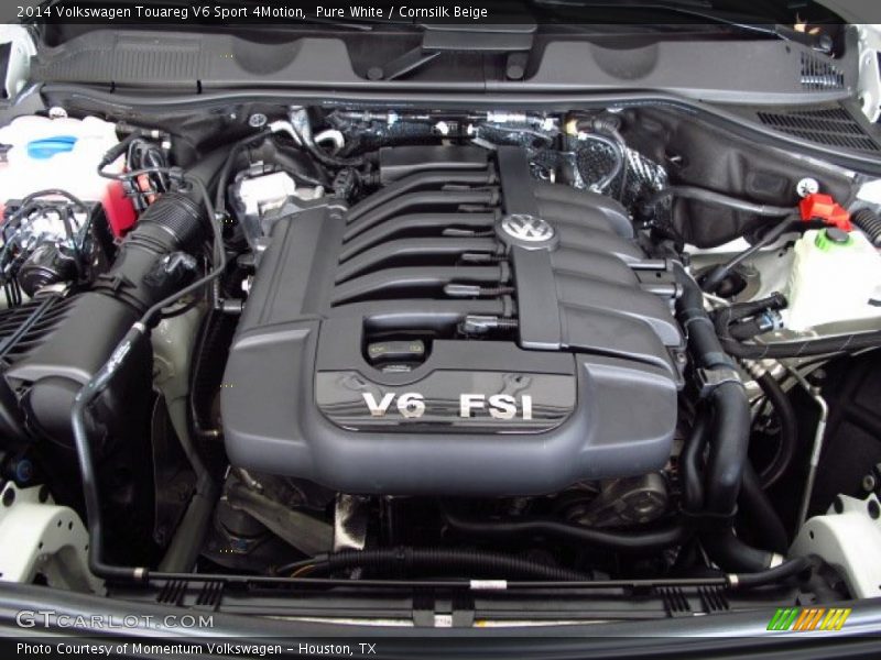 Pure White / Cornsilk Beige 2014 Volkswagen Touareg V6 Sport 4Motion