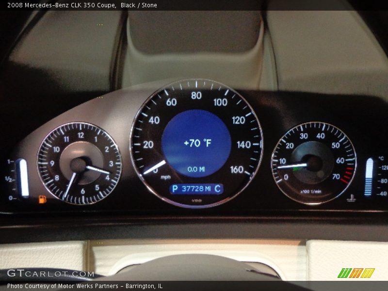  2008 CLK 350 Coupe 350 Coupe Gauges