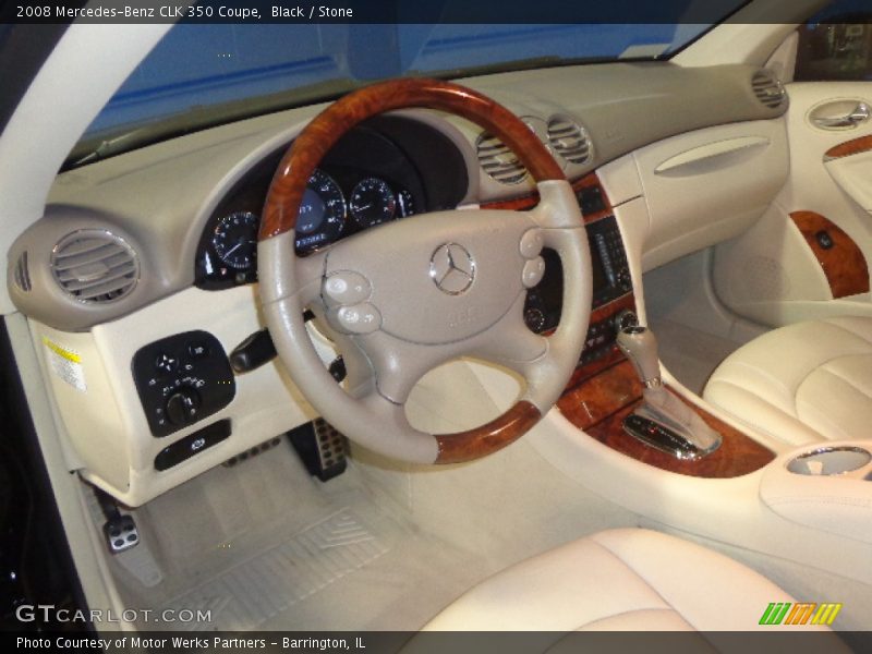 Stone Interior - 2008 CLK 350 Coupe 