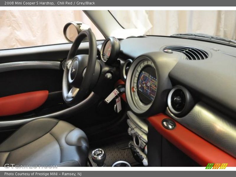 Chili Red / Grey/Black 2008 Mini Cooper S Hardtop