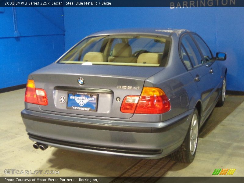 Steel Blue Metallic / Beige 2001 BMW 3 Series 325xi Sedan