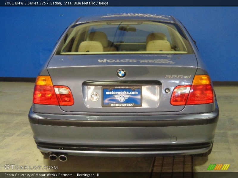 Steel Blue Metallic / Beige 2001 BMW 3 Series 325xi Sedan