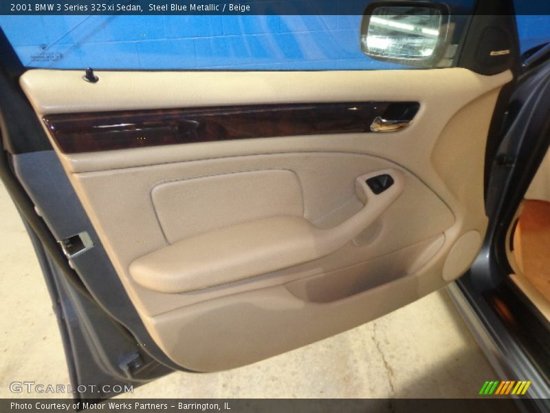 Steel Blue Metallic / Beige 2001 BMW 3 Series 325xi Sedan