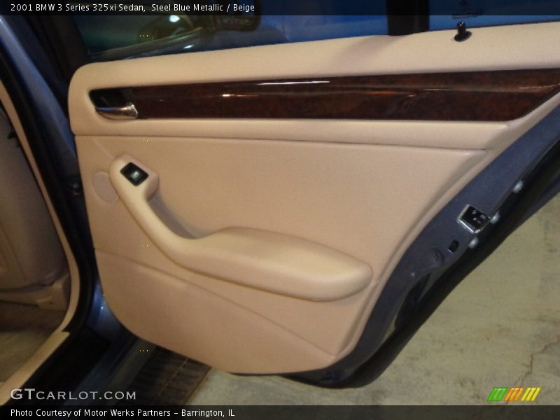 Steel Blue Metallic / Beige 2001 BMW 3 Series 325xi Sedan