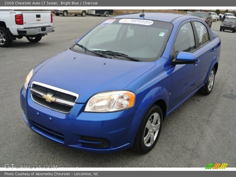 Bright Blue / Charcoal 2009 Chevrolet Aveo LT Sedan