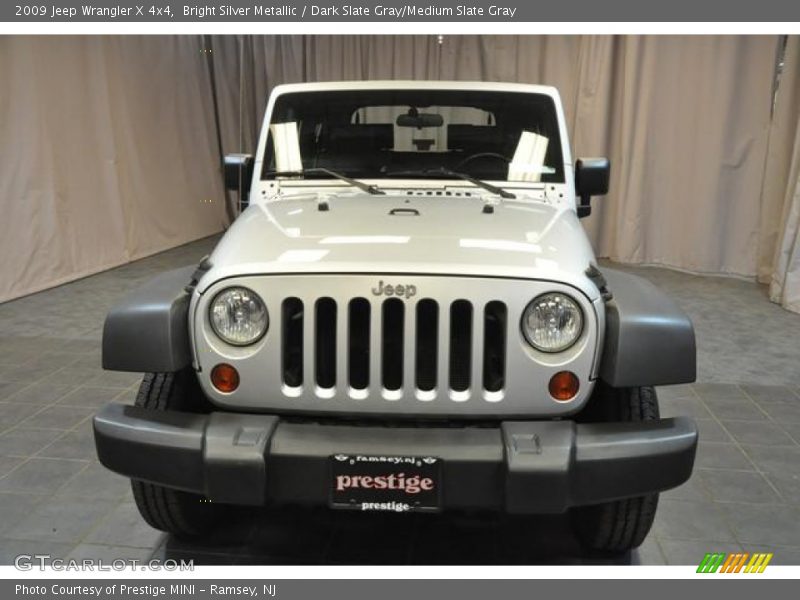 Bright Silver Metallic / Dark Slate Gray/Medium Slate Gray 2009 Jeep Wrangler X 4x4