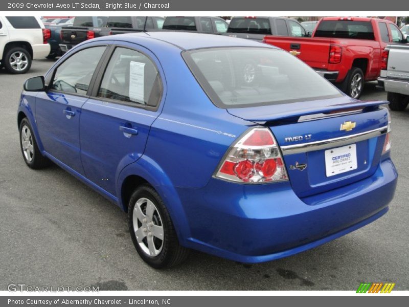 Bright Blue / Charcoal 2009 Chevrolet Aveo LT Sedan
