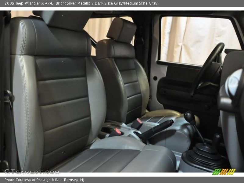 Bright Silver Metallic / Dark Slate Gray/Medium Slate Gray 2009 Jeep Wrangler X 4x4