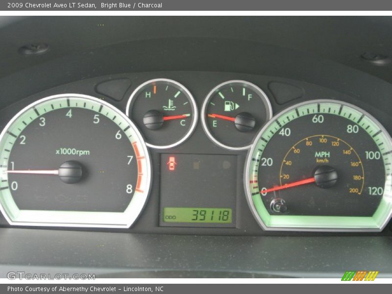 Bright Blue / Charcoal 2009 Chevrolet Aveo LT Sedan