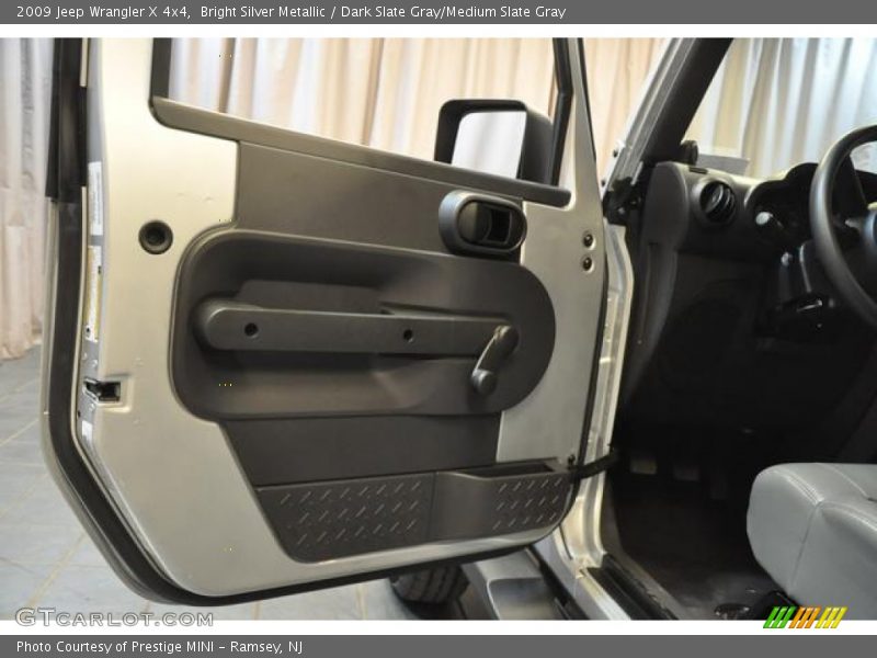 Bright Silver Metallic / Dark Slate Gray/Medium Slate Gray 2009 Jeep Wrangler X 4x4