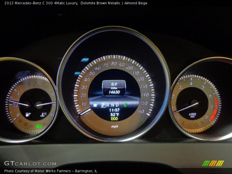 Dolomite Brown Metallic / Almond Beige 2013 Mercedes-Benz C 300 4Matic Luxury
