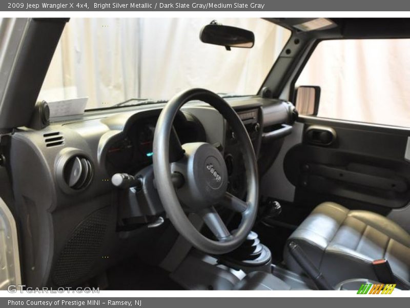 Bright Silver Metallic / Dark Slate Gray/Medium Slate Gray 2009 Jeep Wrangler X 4x4