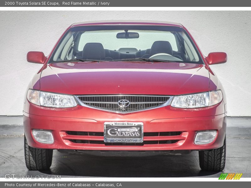 Red Flame Metallic / Ivory 2000 Toyota Solara SE Coupe