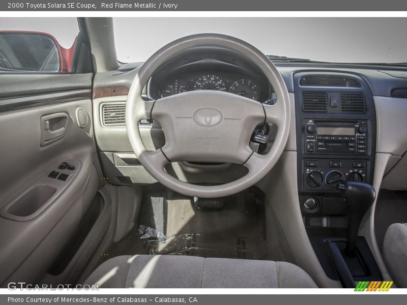 Red Flame Metallic / Ivory 2000 Toyota Solara SE Coupe