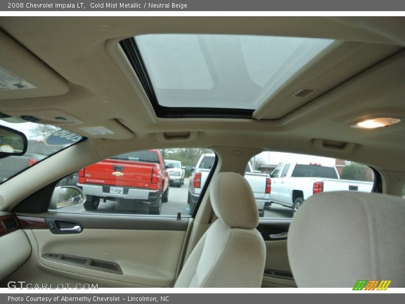 Gold Mist Metallic / Neutral Beige 2008 Chevrolet Impala LT