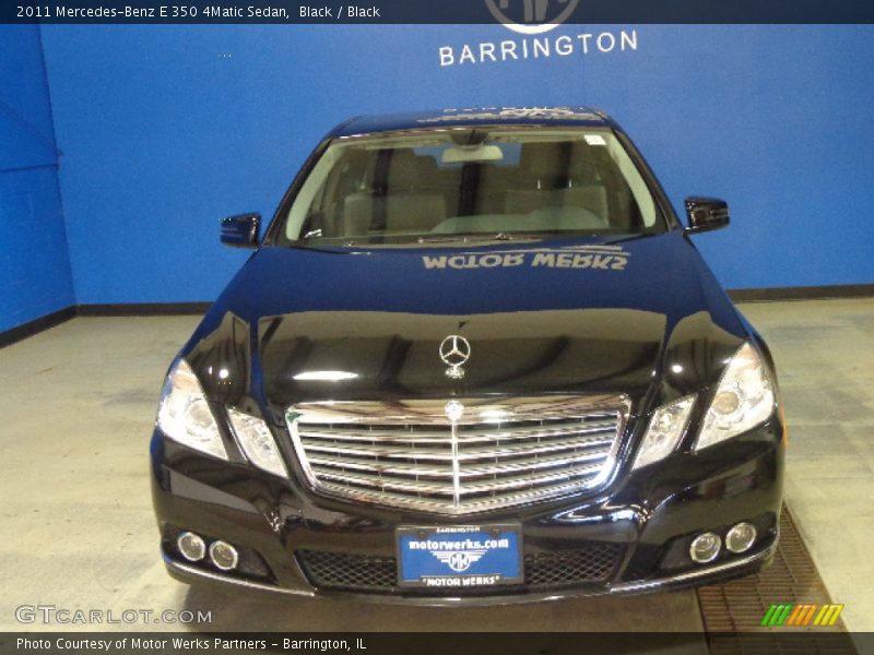 Black / Black 2011 Mercedes-Benz E 350 4Matic Sedan