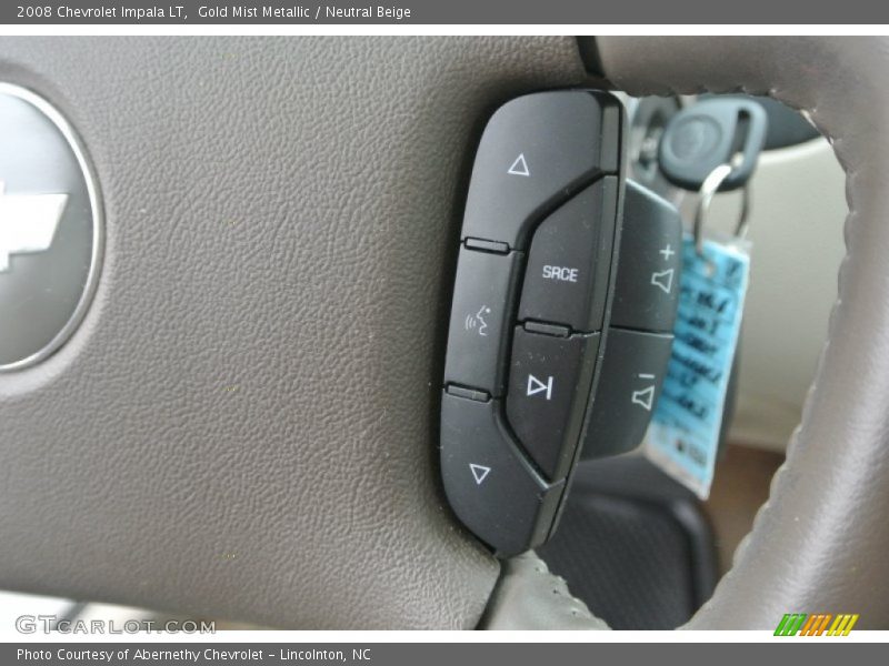 Gold Mist Metallic / Neutral Beige 2008 Chevrolet Impala LT