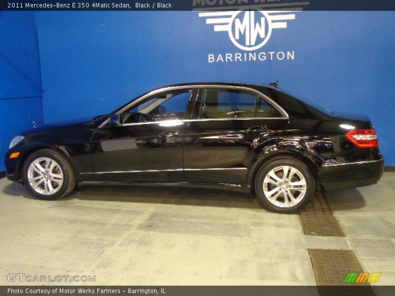 Black / Black 2011 Mercedes-Benz E 350 4Matic Sedan