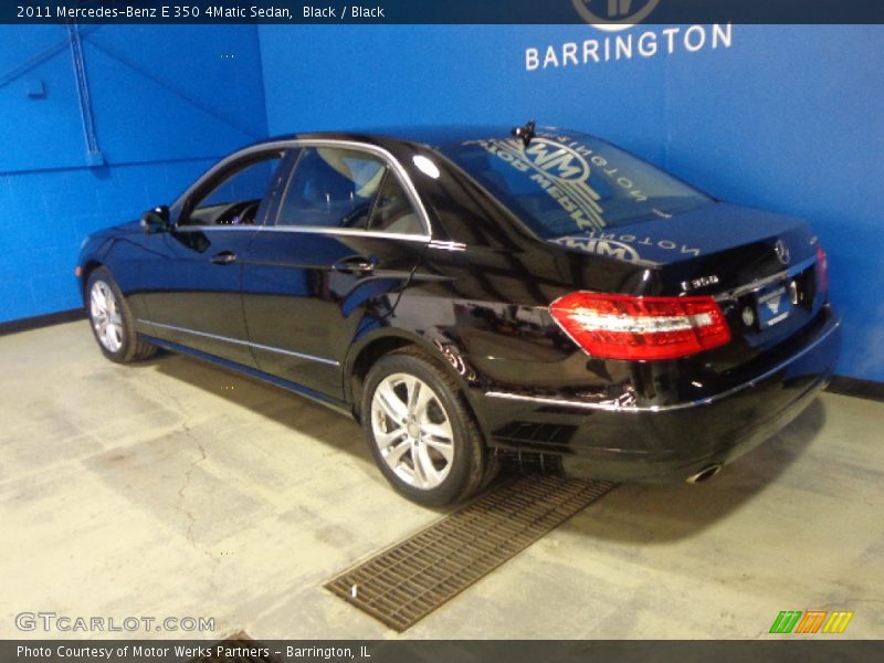 Black / Black 2011 Mercedes-Benz E 350 4Matic Sedan