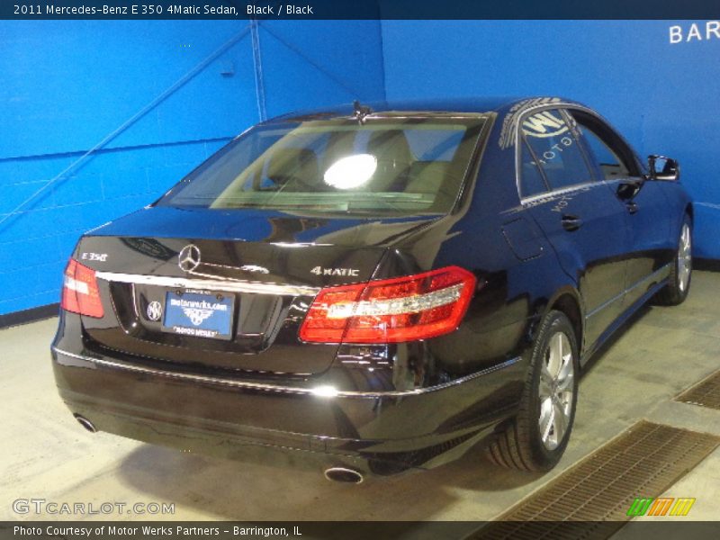Black / Black 2011 Mercedes-Benz E 350 4Matic Sedan
