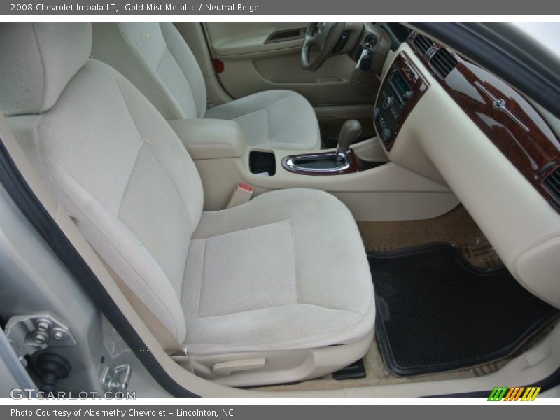 Gold Mist Metallic / Neutral Beige 2008 Chevrolet Impala LT