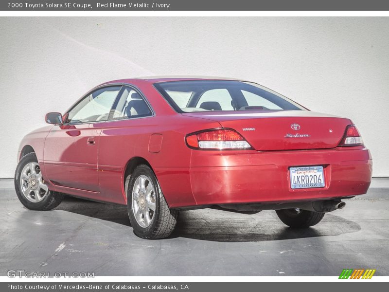 Red Flame Metallic / Ivory 2000 Toyota Solara SE Coupe