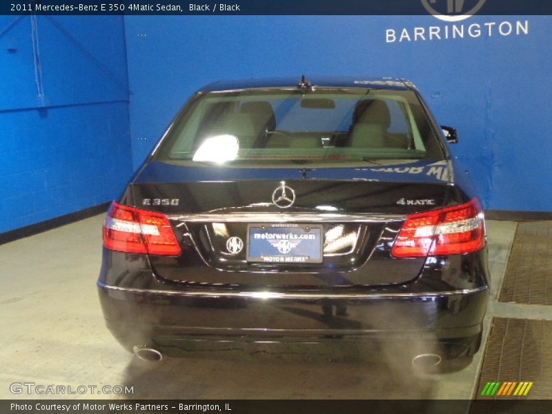 Black / Black 2011 Mercedes-Benz E 350 4Matic Sedan