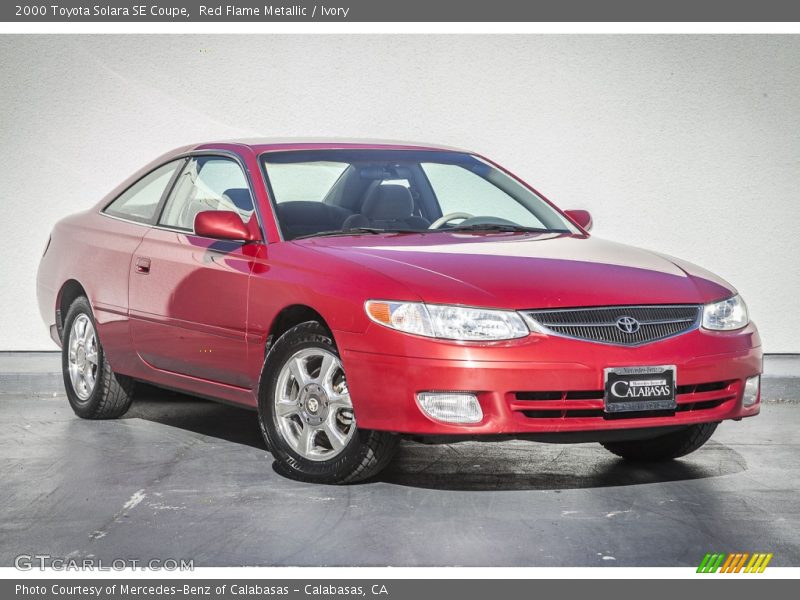 Red Flame Metallic / Ivory 2000 Toyota Solara SE Coupe