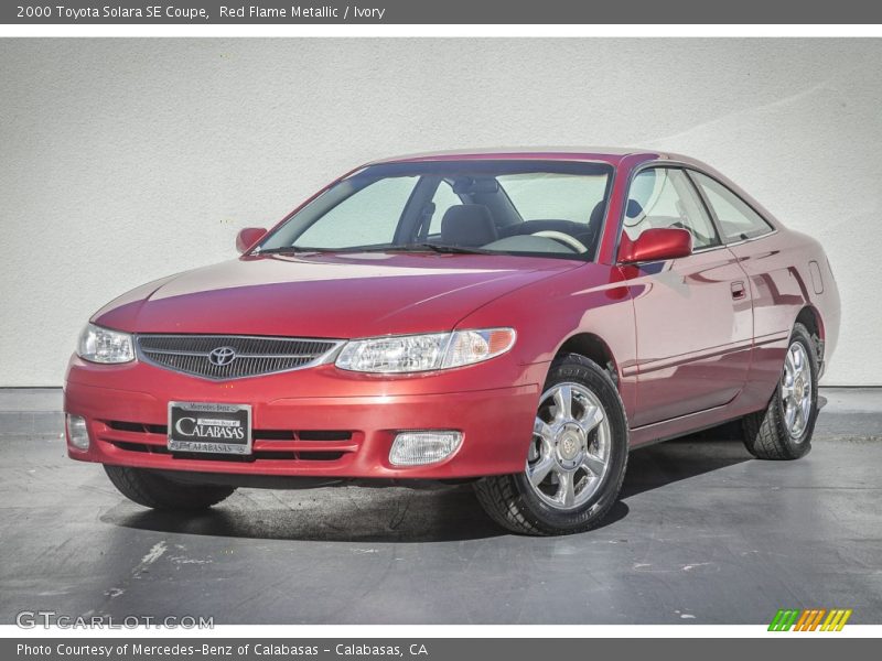 Red Flame Metallic / Ivory 2000 Toyota Solara SE Coupe