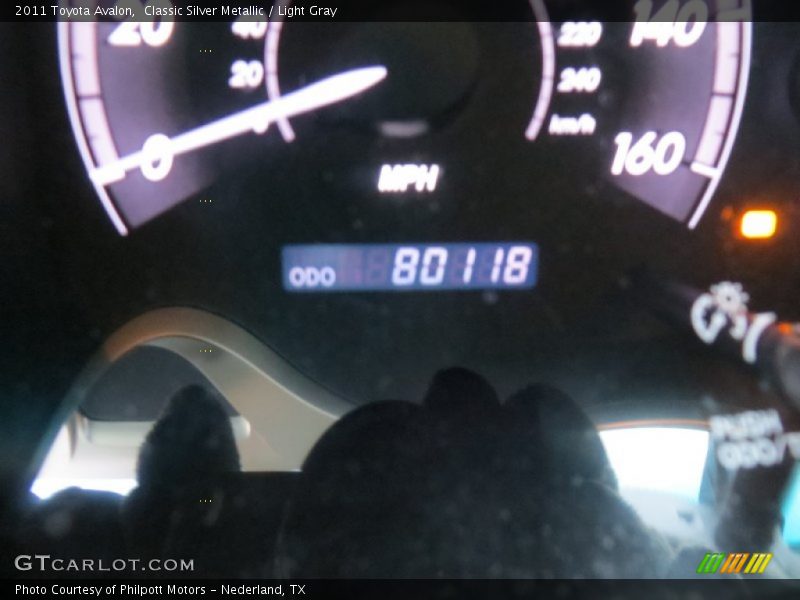 Classic Silver Metallic / Light Gray 2011 Toyota Avalon