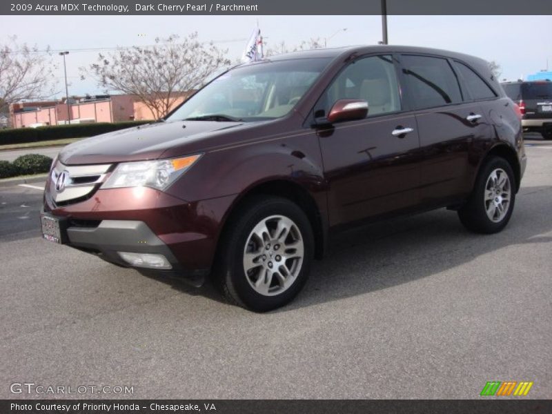 Dark Cherry Pearl / Parchment 2009 Acura MDX Technology