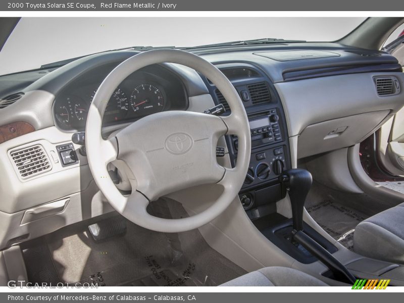 Red Flame Metallic / Ivory 2000 Toyota Solara SE Coupe