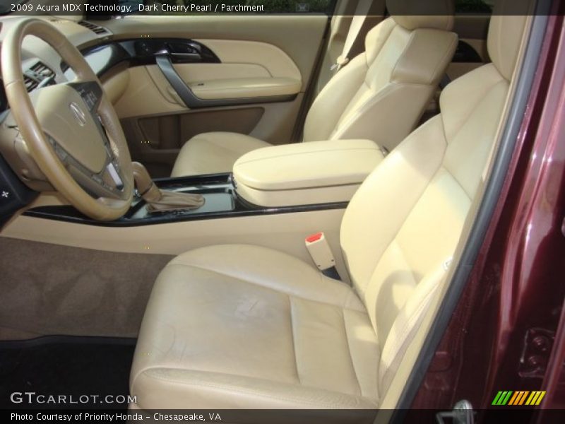 Dark Cherry Pearl / Parchment 2009 Acura MDX Technology
