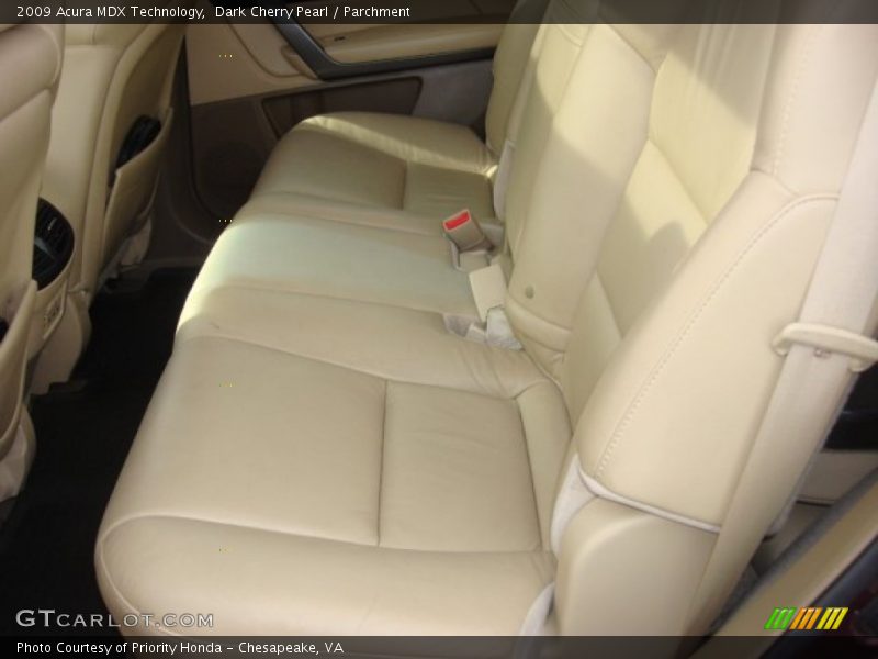 Dark Cherry Pearl / Parchment 2009 Acura MDX Technology