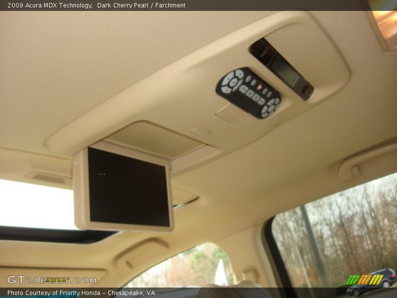 Dark Cherry Pearl / Parchment 2009 Acura MDX Technology