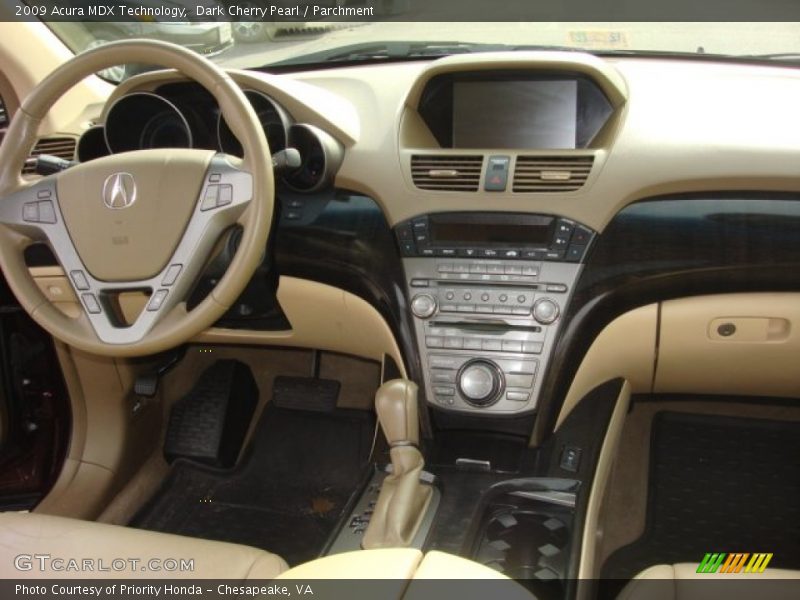 Dark Cherry Pearl / Parchment 2009 Acura MDX Technology