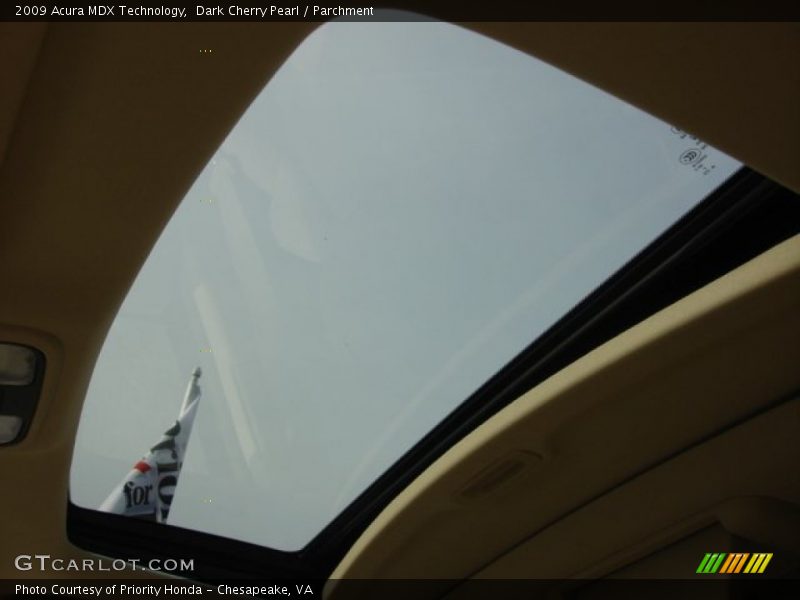 Dark Cherry Pearl / Parchment 2009 Acura MDX Technology