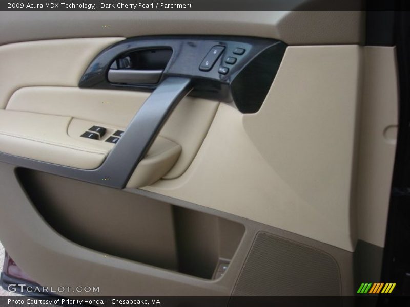 Dark Cherry Pearl / Parchment 2009 Acura MDX Technology