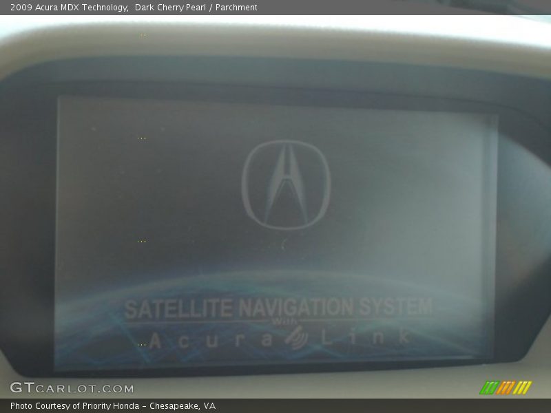 Dark Cherry Pearl / Parchment 2009 Acura MDX Technology