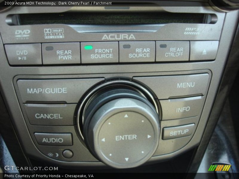 Dark Cherry Pearl / Parchment 2009 Acura MDX Technology