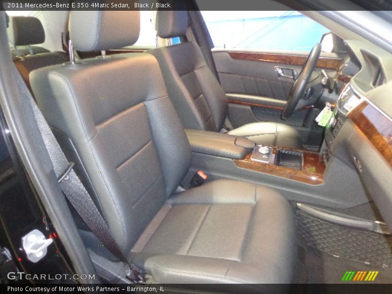 Black / Black 2011 Mercedes-Benz E 350 4Matic Sedan
