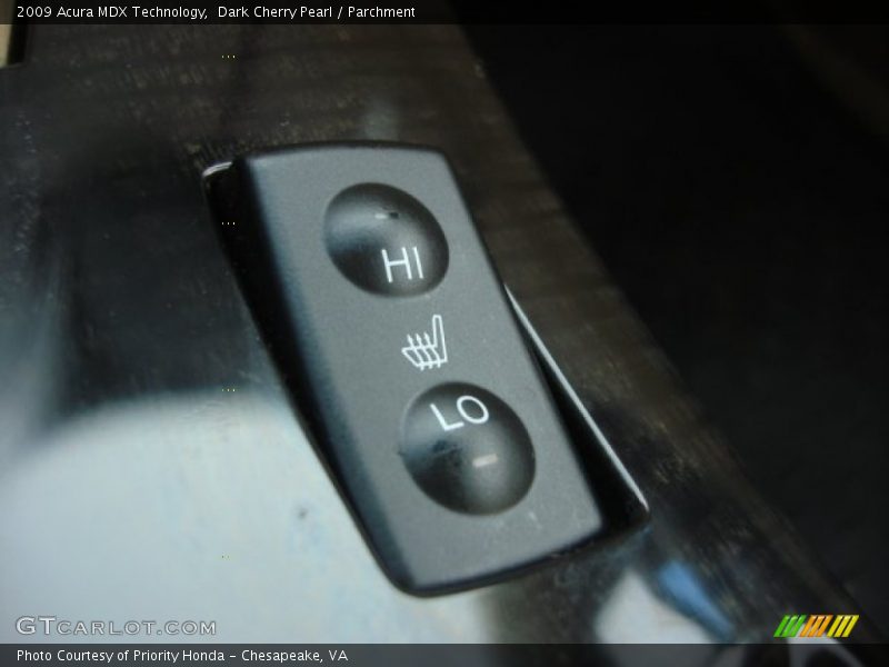 Dark Cherry Pearl / Parchment 2009 Acura MDX Technology